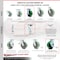 Service Caster 5 Inch Green Poly on Cast Iron Caster Set with 2 Brakes/Swivel Lock 2 Rigid SCC SCC-30CS520-PUB-GB-TLB-BSL-2-R-2 - alternate 6